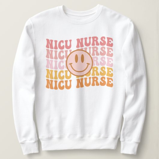 Sweatshirt Infirmière NICU Cadeau Infirmière Unité de soins i (Design devant)