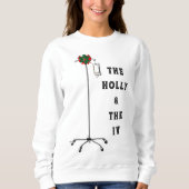 Sweatshirt Infirmière Noël (Devant)