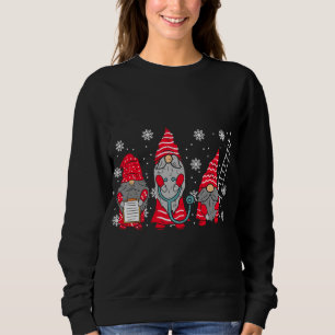 Sweatshirt Infirmière Noël Gnomes mignonnes Noël Scrub Top po