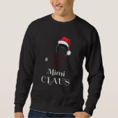 Sweatshirt Infirmière Noël Mimi Claus Correspondant Pyjama Pè (Devant)