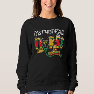 Sweatshirt Infirmière orthopédique Cinco De Mayo Mexique Mexi