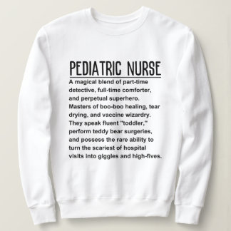 Sweatshirt infirmière pédiatrique