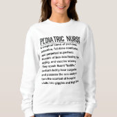 Sweatshirt infirmière pédiatrique (Devant)