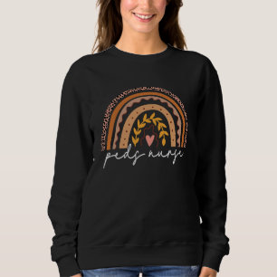 Sweatshirt Infirmière pédiatrique PEDS RN Pédiatre Léopard Ar