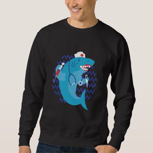 Sweatshirt Infirmière requin (Devant)