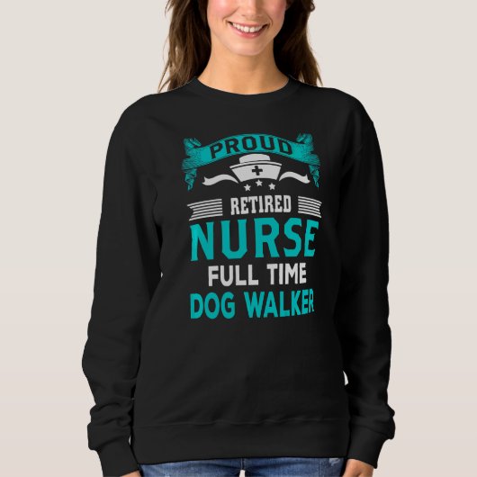 Sweatshirt Infirmière retraitée Retraite humoristique (Devant)