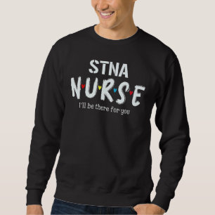 Sweatshirt Infirmière Stna Plaid Red Love Heart Stethoscope R