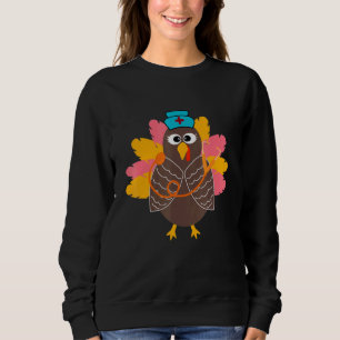 Sweatshirt Infirmière Thanksgiving Turkey Scrubs Rubber Gants