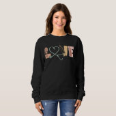 Sweatshirt Infirmière Vintage personnalisée (Devant entier)