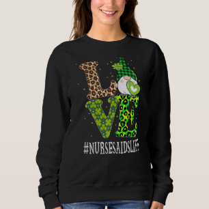 Sweatshirt Infirmières Aïds Aimer Jour de la Saint Patrick Gn