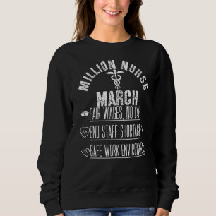 Sweatshirt Infirmières et infirmiers unis mars million Infirm