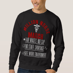Sweatshirt Infirmières et infirmiers unis mars million Infirm