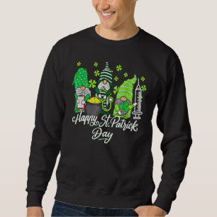 Sweatshirt Infirmières Gnome Saint Pattys Infirmière Scrub St