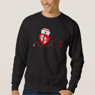 Sweatshirt Infirmières pédiatriques Stethoscope Médicale Pied