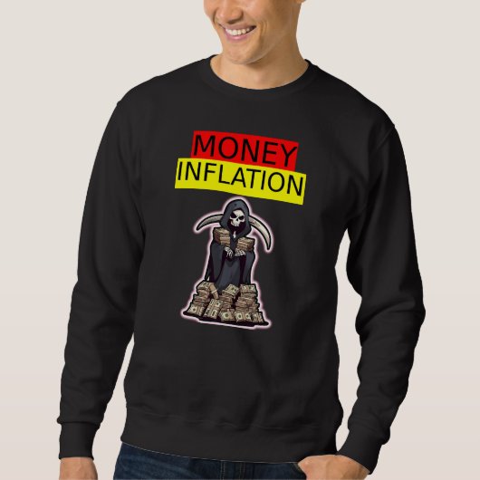Sweatshirt Inflation monétaire (Devant)