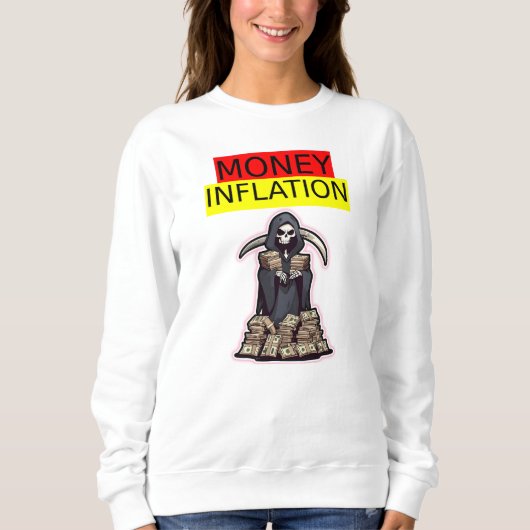 Sweatshirt Inflation monétaire (Devant)
