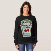 Sweatshirt INFO NUTRITION SUR LE DOS Groupe Couple Lazy Hallo (Devant entier)
