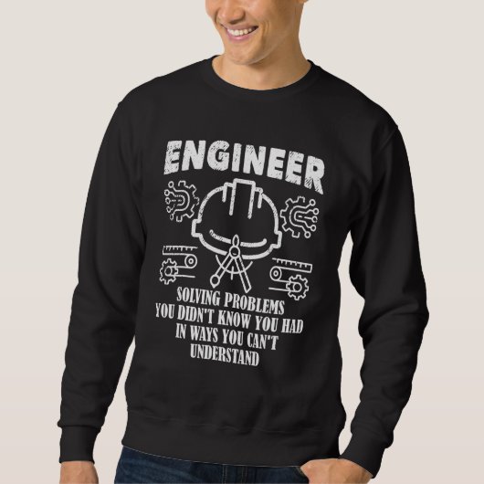 Sweatshirt Ingénierie Résolution de Problèmes Ingénieur Logic (Devant)
