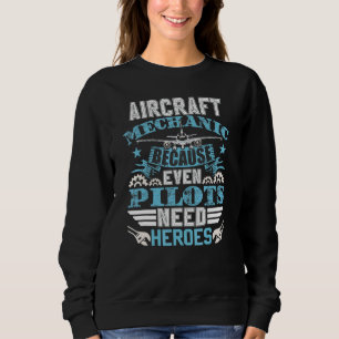 Sweatshirt Ingénieur aéronautique Avion Mécanique