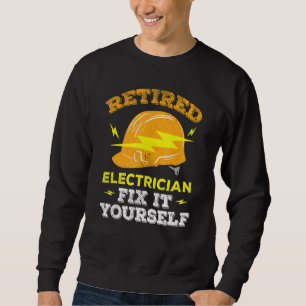 Sweatshirt Ingénieur de ligne électrique Retraité Electricien