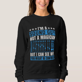 Sweatshirt Ingénieur d'enregistrement audio Producteur de mus