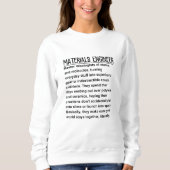 Sweatshirt Ingénieur des matériaux (Devant)