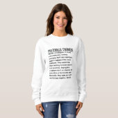 Sweatshirt Ingénieur des matériaux (Devant entier)
