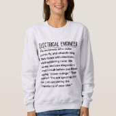 Sweatshirt Ingénieur électrique (Devant)