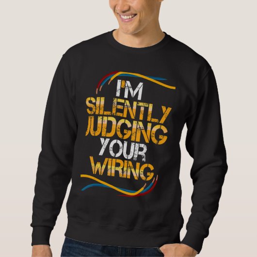 Sweatshirt Ingénieur électrique électricien (Devant)