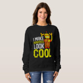 Sweatshirt Ingénieur en bâtiment de robot étudiant constructe (Devant entier)