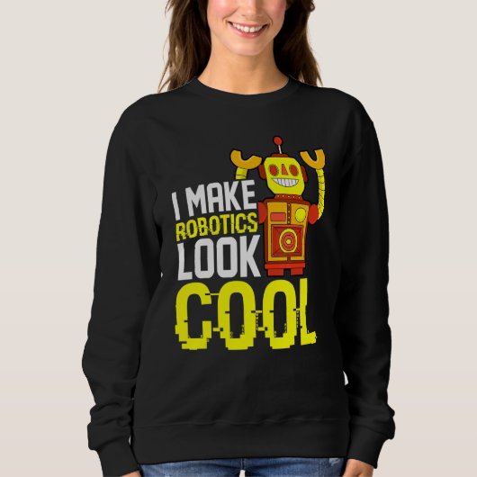 Sweatshirt Ingénieur en bâtiment de robot étudiant constructe (Devant)