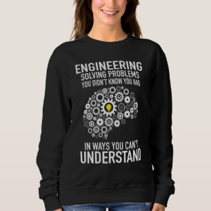 Sweatshirt Ingénieur Ingénieur Gear Cerveau Technicien Ingéni