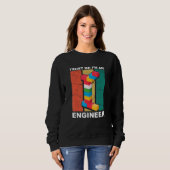 Sweatshirt Ingénieur Maître Constructeur Bâtiment Briques Blo (Devant entier)