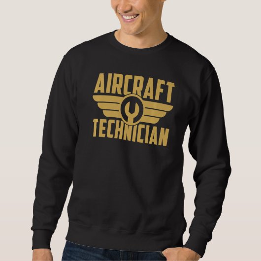 Sweatshirt Ingénieur mécanicien d'aéronef Technicien d'aérone (Devant)