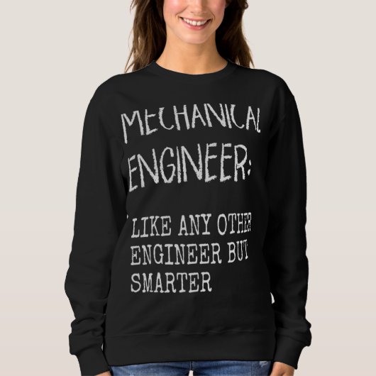 Sweatshirt Ingénieur Mécanique Drôle Étudiants Ge (Devant)