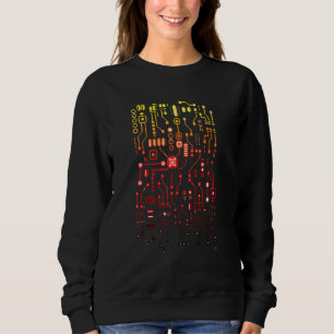 Sweatshirt Ingénieur Ordinateur Circuit Ingénieur Cpu Bi