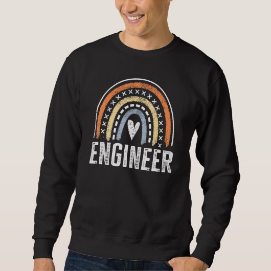 Sweatshirt Ingénieur Pour Femmes Drôle Rainbow Engineering St (Devant)