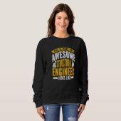 Sweatshirt Ingénieur structurel Moteur d'ingénierie structure (Devant entier)