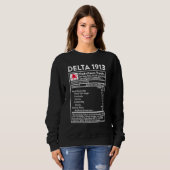 Sweatshirt Ingrédients Delta 1913 Éléphant Sigma Theta Nutrit (Devant entier)