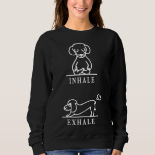 Sweatshirt Inhale Exhale Pomeranian Funny 113
