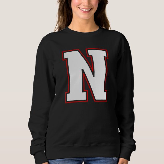 Sweatshirt Initial N Monogram N Letter N Capital Alphabet (Devant)