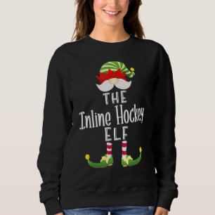 Sweatshirt Inline Hockey Elf Group Christmas Pajama Party