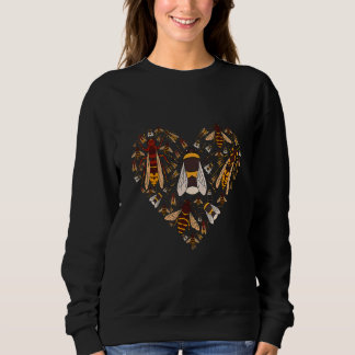 Sweatshirt Insect Wesp Bees As Heart Bee