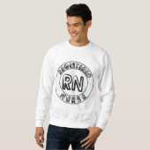 SWEATSHIRT INSIGNE DE LOGO D'INFIRMIER AUTORISÉ DE RN (Devant entier)