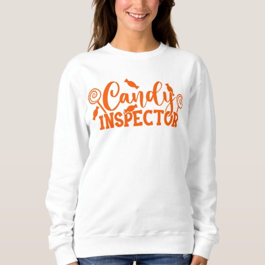Sweatshirt Inspecteur Halloween Candy (Devant)