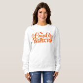 Sweatshirt Inspecteur Halloween Candy (Devant entier)