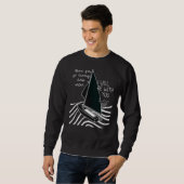 Sweatshirt Inspiration chrétienne de l'eau profonde (Devant entier)