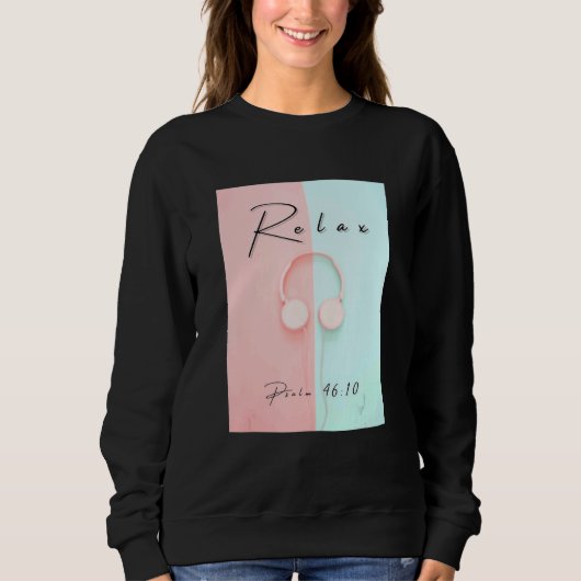 Sweatshirt Inspiration Graphique Relax Confort à manches cour (Devant)