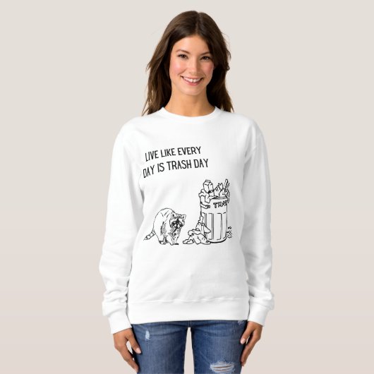 Sweatshirt inspiré racoon (Devant entier)