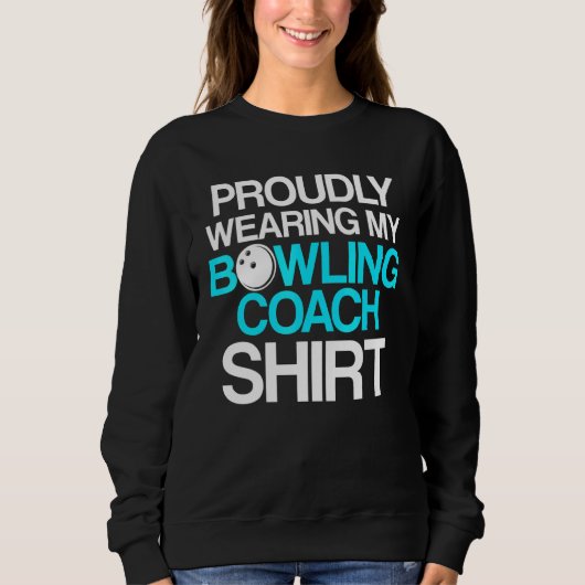 Sweatshirt Instructeur d'équipe de Bowling Coach 15 (Devant)